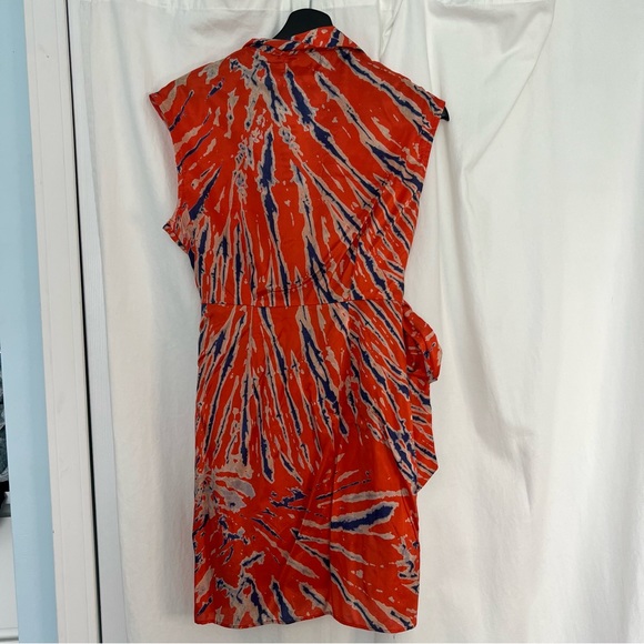 UO Silver Sun Mini Wrap Dress - Picture 4 of 7